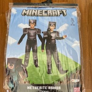 Costume In Package - Minecraft Netherite Armor Size M 7-8